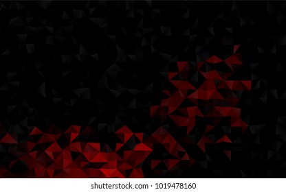 Dark Red vector polygonal pattern. An elegant bright illustration with gradient. The template can be used as a background for cell phones.