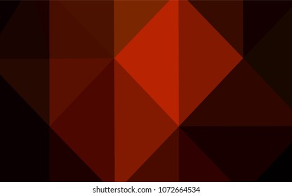 Dark Red vector polygonal pattern. Shining colored illustration in a new style. A completely new design for your business.