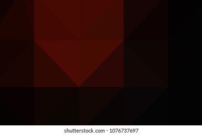 Dark Red vector polygonal pattern. Colorful abstract illustration with gradient. A completely new template for your business design.