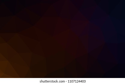 Dark Red vector polygonal pattern. Colorful illustration in abstract style with triangles. A completely new design for your leaflet.