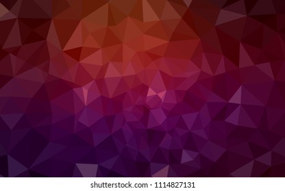 Dark Red vector polygonal pattern. Creative geometric illustration in Origami style with gradient. Polygonal design for your web site.