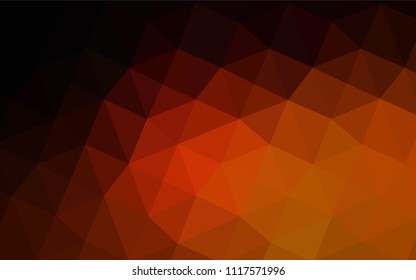 Dark Red vector polygonal pattern. A completely new color illustration in a  polygonal style. The template for cell phone's backgrounds.