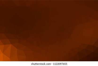 Dark Red vector polygonal pattern. Triangular geometric sample with gradient.  A new texture for your web site.