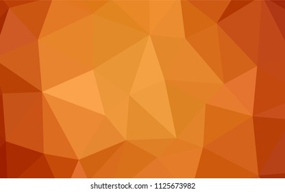 Dark Red vector polygonal pattern. A sample with polygonal shapes. Completely new template for your banner.