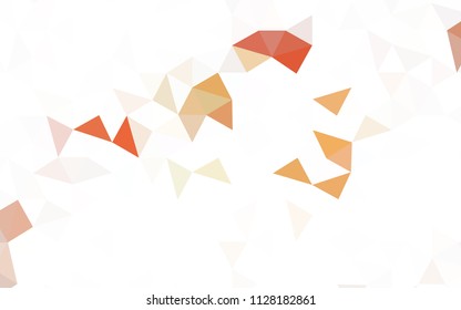 Dark Red vector polygonal pattern. Colorful illustration in abstract style with triangles. Completely new template for your banner.