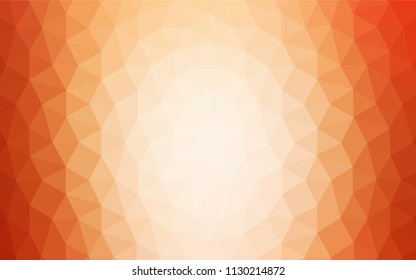 Dark Red vector polygonal pattern. Shining colorful illustration with triangles. Triangular pattern for your design.