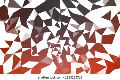 Dark Red vector polygonal pattern. Colorful abstract illustration with triangles. Pattern for a brand book's backdrop.