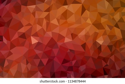 Dark Red vector polygonal pattern. Colorful abstract illustration with triangles. Template for cell phone's backgrounds.