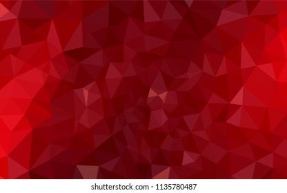 Dark Red vector polygonal pattern. Elegant bright polygonal illustration with gradient. Brand new design for your business.