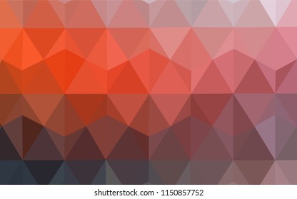 Dark Red vector polygonal pattern. Colorful illustration in polygonal style with gradient. Pattern for a brand book's backdrop.