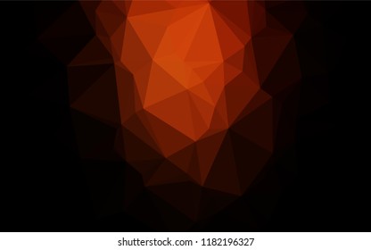 Dark Red vector polygonal pattern. A vague abstract illustration with gradient. A new texture for your design.