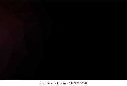Dark Red vector polygonal pattern. Geometric illustration in Origami style with gradient.  Brand new style for your business design.
