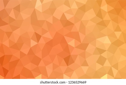 Dark Red vector polygonal pattern. Shining colorful illustration with triangles. Polygonal design for your web site.