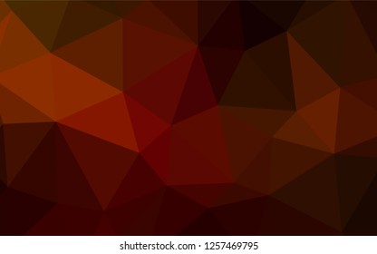 Dark Red vector polygonal pattern. Polygonal abstract illustration with gradient. Brand new design for your business.
