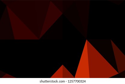Dark Red vector polygonal pattern. A vague abstract illustration with gradient. The textured pattern can be used for background.