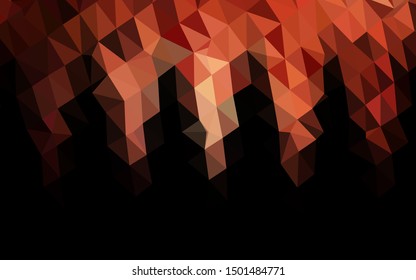 Dark Red vector polygonal pattern. An elegant bright illustration with gradient. Completely new design for your business.
