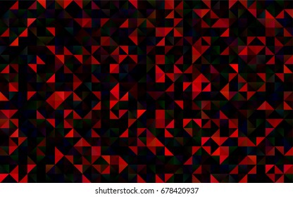 Dark Red vector polygonal pattern. Modern geometrical abstract illustration with gradient. The best triangular design for your business.