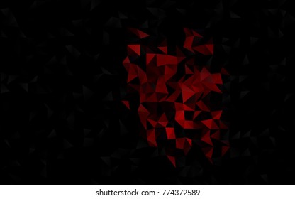 Dark Red vector polygonal pattern. Glitter abstract illustration with an elegant design. The elegant pattern can be used as part of a brand book.