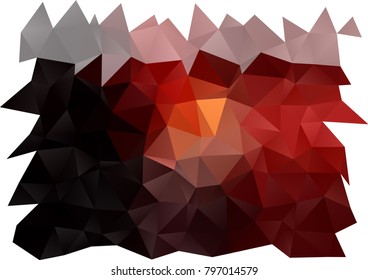 Dark Red vector polygonal pattern. Glitter abstract illustration with an elegant design. A new texture for your design.