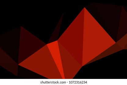 Dark Red vector polygonal template. Colorful abstract illustration with gradient. That new template can be used for your brand book.