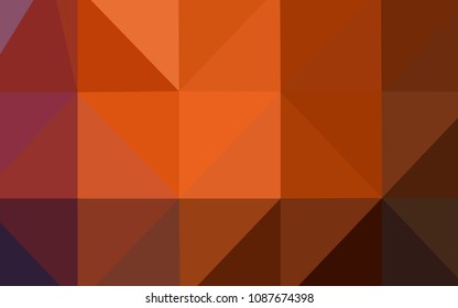 Dark Red vector polygonal template. Glitter abstract illustration with an elegant design. A new texture for your design.