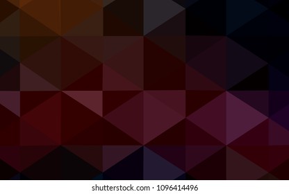 Dark Red vector polygonal template. Shining colored illustration in a new style. The best triangular design for your business.
