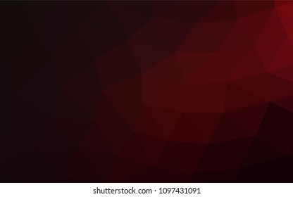 Dark Red vector polygonal template. Geometric illustration in Origami style with gradient.  A completely new template for your business design.