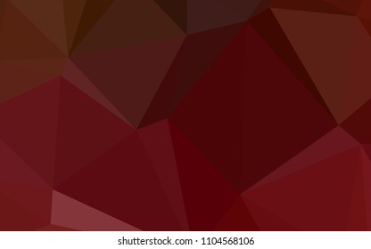 Dark Red vector polygonal template. Colorful illustration in polygonal style with gradient. Brand-new design for your business.