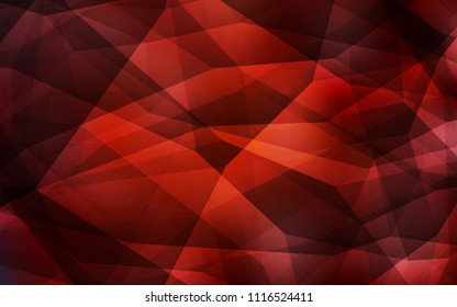 Dark Red vector polygonal template. Creative geometric illustration in Origami style with gradient. A new texture for your web site.