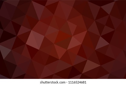 Dark Red vector polygonal template. Polygonal abstract illustration with gradient. A completely new template for your business design.