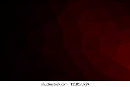 Dark Red vector polygonal template. Geometric illustration in Origami style with gradient.  A completely new design for your business.