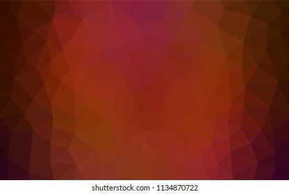 Dark Red vector polygonal template. Modern abstract illustration with triangles. Pattern for a brand book's backdrop.