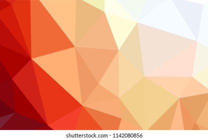 Dark Red vector polygonal template. Shining colorful illustration with triangles. Template for cell phone's backgrounds.