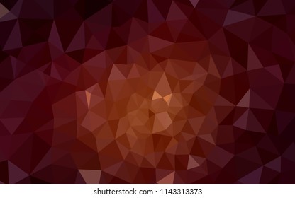 Dark Red vector polygonal template. A sample with polygonal shapes. Best triangular design for your business.