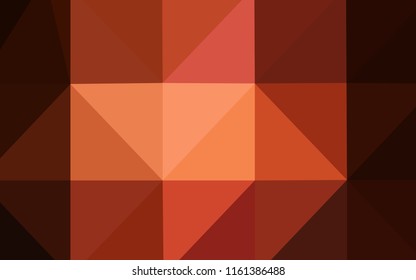 Dark Red vector polygonal template. Colorful illustration in polygonal style with gradient. A completely new design for your business.