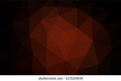 Dark Red vector polygonal template. Brand new colored illustration in blurry style with gradient. A completely new template for your business design.