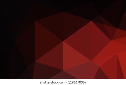 Dark Red vector polygonal template. A sample with polygonal shapes. Brand new style for your business design.