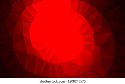 Dark Red vector polygonal template. Shining colored illustration in a Brand new style. A new texture for your design.