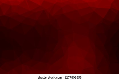 Dark Red vector polygonal template. Shining colored illustration in a Brand new style. Brand new style for your business design.
