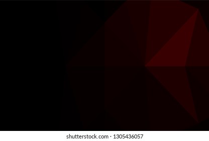 Dark Red vector polygonal template. An elegant bright illustration with gradient. A completely new design for your business.