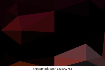Dark Red vector polygonal template. A vague abstract illustration with gradient. Brand new design for your business.