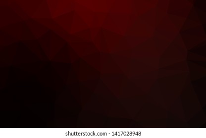 Dark Red vector polygonal template. Brand new colorful illustration in with gradient. Polygonal design for your web site.