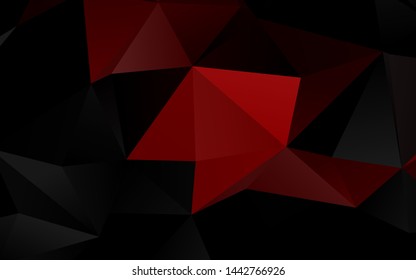 Dark Red vector polygonal template. Shining colored illustration in a Brand new style. Completely new template for your business design.