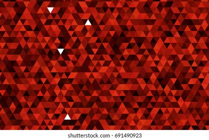 Dark Red vector polygonal template. Shining illustration, which consist of triangles. A completely new template for your business design.