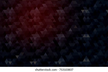 Dark Red vector polygonal template. Brand-new colored illustration in blurry style with gradient. A completely new template for your business design.