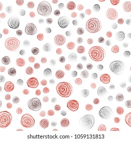 Dark Red vector seamless abstract doodle background. Blurred decorative design in Indian style with flowers. Completely new template for your business design.