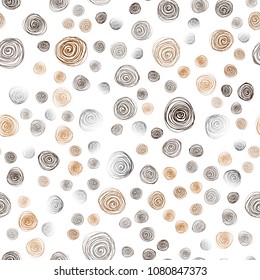 Dark Red vector seamless abstract doodle background. Shining colored illustration with flowers in doodle style. Brand-new style for your business design.