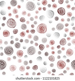 Dark Red vector seamless abstract doodle background. Shining colored illustration with flowers in doodle style. Completely new template for your brand book.