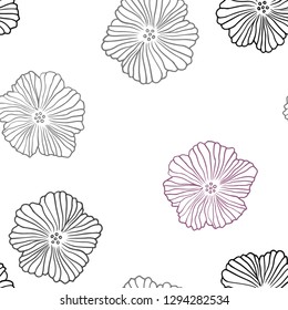 Dark Red vector seamless abstract background with flowers. Flowers with gradient on white background. Texture for window blinds, curtains.