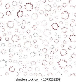 Dark Red vector seamless  backdrop with dots. Abstract illustration with colored bubbles in nature style. Completely new template for your brand book.